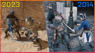 Assassin's Creed Mirage VS Unity Direct Comparison 4K - Stealth, Combat, Parkour