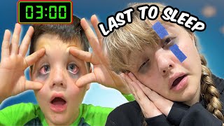 Last to FALL ASLEEP WINS $10,000!! 😴 | Fun and Crazy Kids