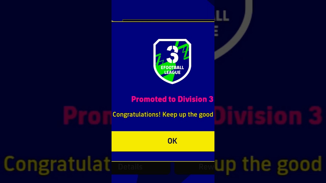 finally division 3 My team ⚽ e football game ⚽⚽