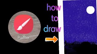 drawing of night sky|using Infinite painter app|S drawing world screenshot 3