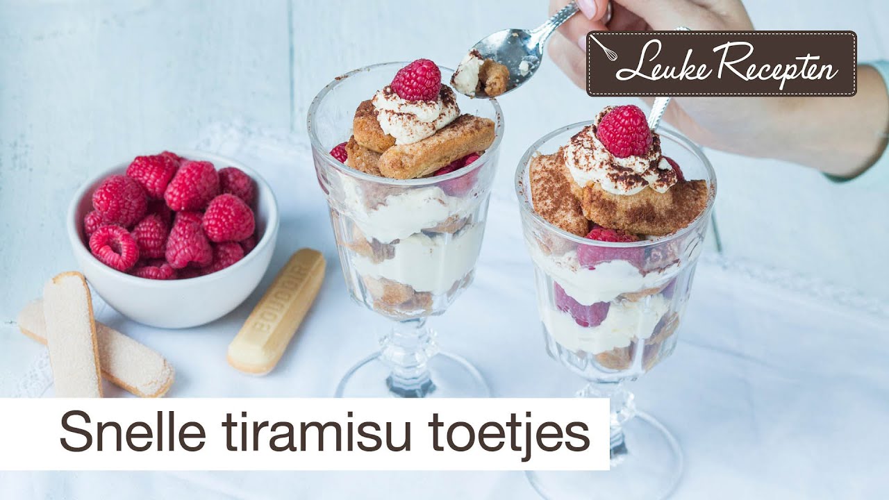 Snelle tiramisu toetjes | LeukeRecepten.nl