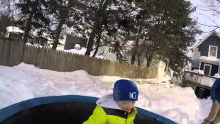 Oliver James Trampoline Winter 2015