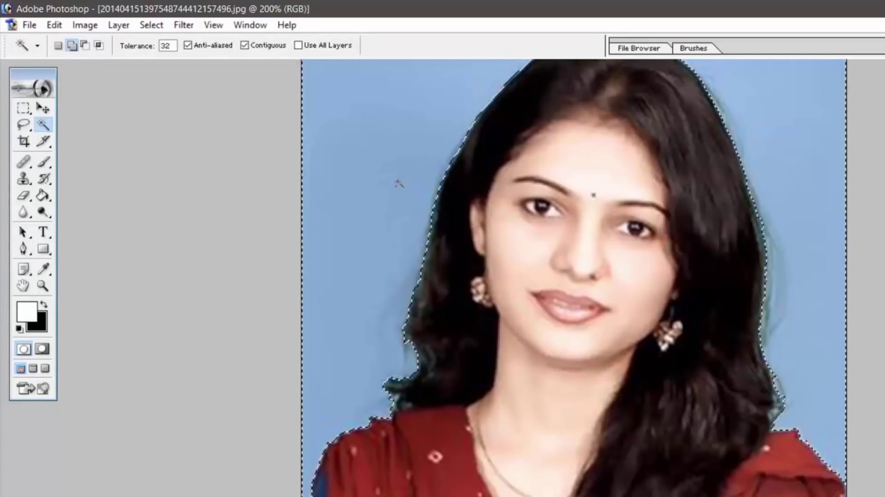 How To Make Passport Size Photo In Adobe Photoshop In Hindi Tutorial Youtube Tutorial Photoshop Adobe Photoshop