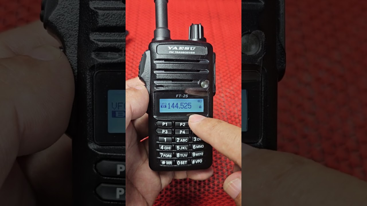 วิธีล็อคเครื่อง Lock  Yaesu FT25