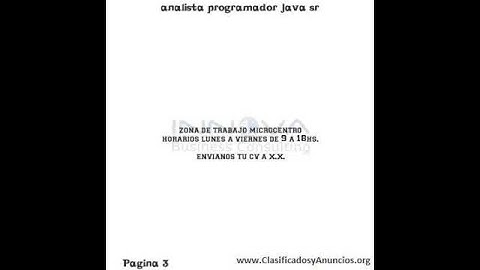 analista programador java sr Fecha: 26 de julio de 2011