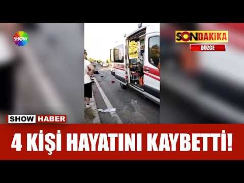 Horrific accident in Düzce!