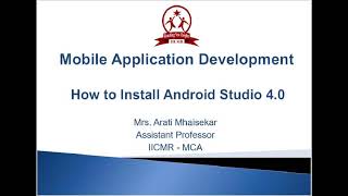 Android Studio - Part 2 - Download & install Android Studio 4 0 Profile