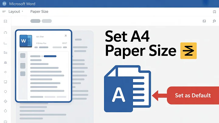 How To Set Default Paper Size To A4 in Microsoft Word (2025 Update)