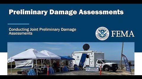 Conducting Joint Preliminary Damage Assessments