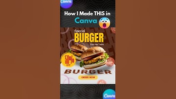 🍔 Create Stunning Burger Poster in Canva! | Poster Design Tutorial 2025 🔥