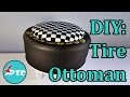 How to Recycle your Old Tire into a DIY Ottoman