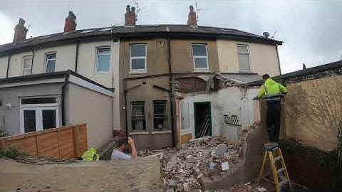 building an extension from scratch part 1 knockdown existing and dig out