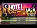 Hotel California - Eagles  Guitar Backing Track | Bb] | 70 BPM | Instrumental Jam Track for Practice