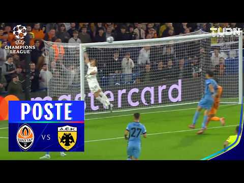 Iba a ser un golazo de Shakhtar | Shakhtar vs AEK | UEFA Champions League - Jornada 2 2026-27 | TUDN