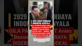 Duet ANIES dan PURBAYA jadi pasangan terbaik untuk pilpres 2029 #shorts #viralvideo