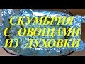 Скумбрия с овощами из духовки