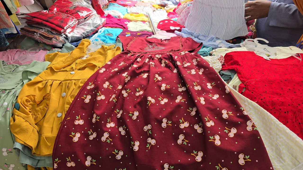 ২৫০+টাকাBaby Girls Party Dress।গার্লস পার্টিড্রেস ঈদ কালেকশন পাইকারি। baby dress eid collection 2026