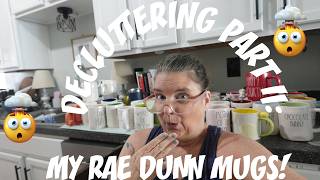 DECLUTTERING MY RAE DUNN MUGS| NO LONGER AVAILABLE I DONATION | GOODWILL | HAPPY