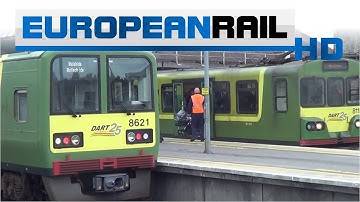 Iarnród Éireann Irish Rail DART 8520 EMU departs Dublin Connolly Station