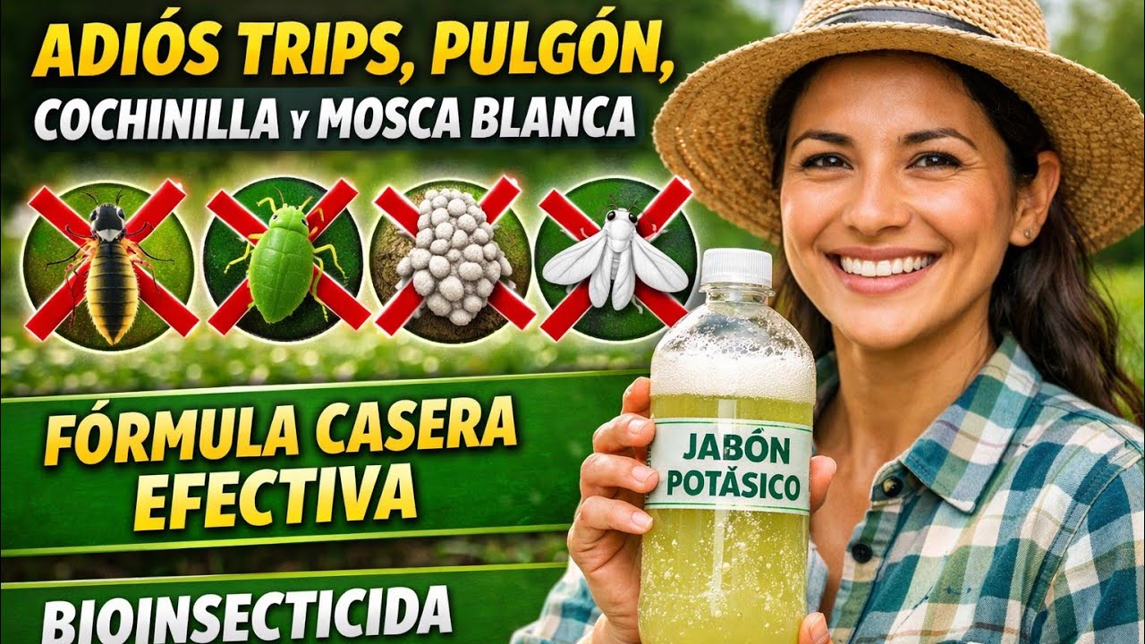 ¡Elimina Trips, Pulgón, Cochinilla y Mosca Blanca! Haz Jabón Potásico Casero y ahorra dinero 💰 