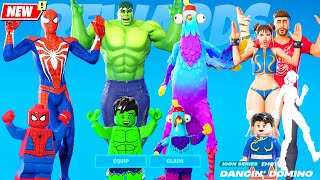 DANCIN' DOMINO Emote (new ICON SERIES) with Legendary Skins - Fortnite vs LEGO