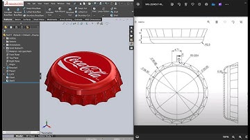How to make Coca-Cola cap within 5 minutes in Solidworks - Solidworks Challenge