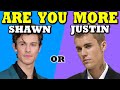 Are You More Like SHAWN MENDES or JUSTIN BIEBER? (AESTHETIC QUIZ)