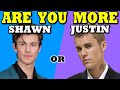 Are You More Like Shawn Mendes or Justin Bieber?