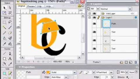 Adobe Fireworks Tutorial Vector Masking Interlocking Letters