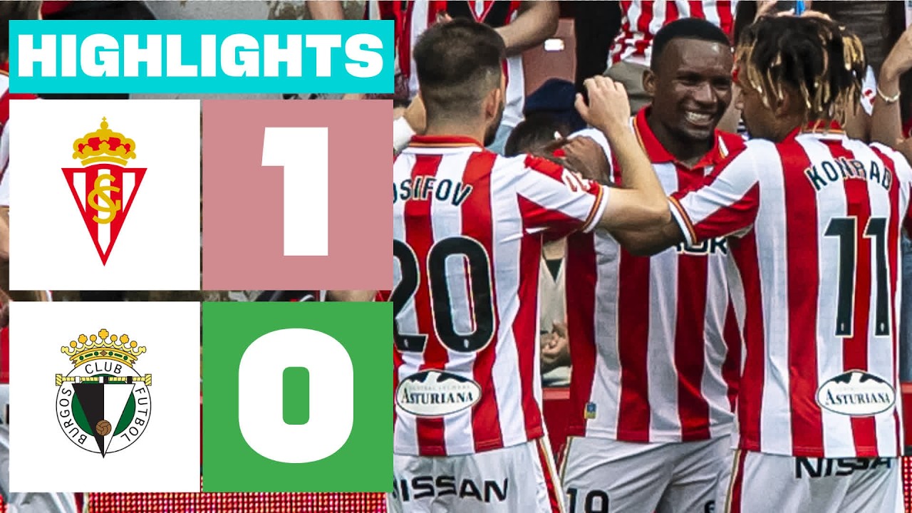 REAL SPORTING 1 - 0 BURGOS CF | RESUMEN LALIGA HYPERMOTION