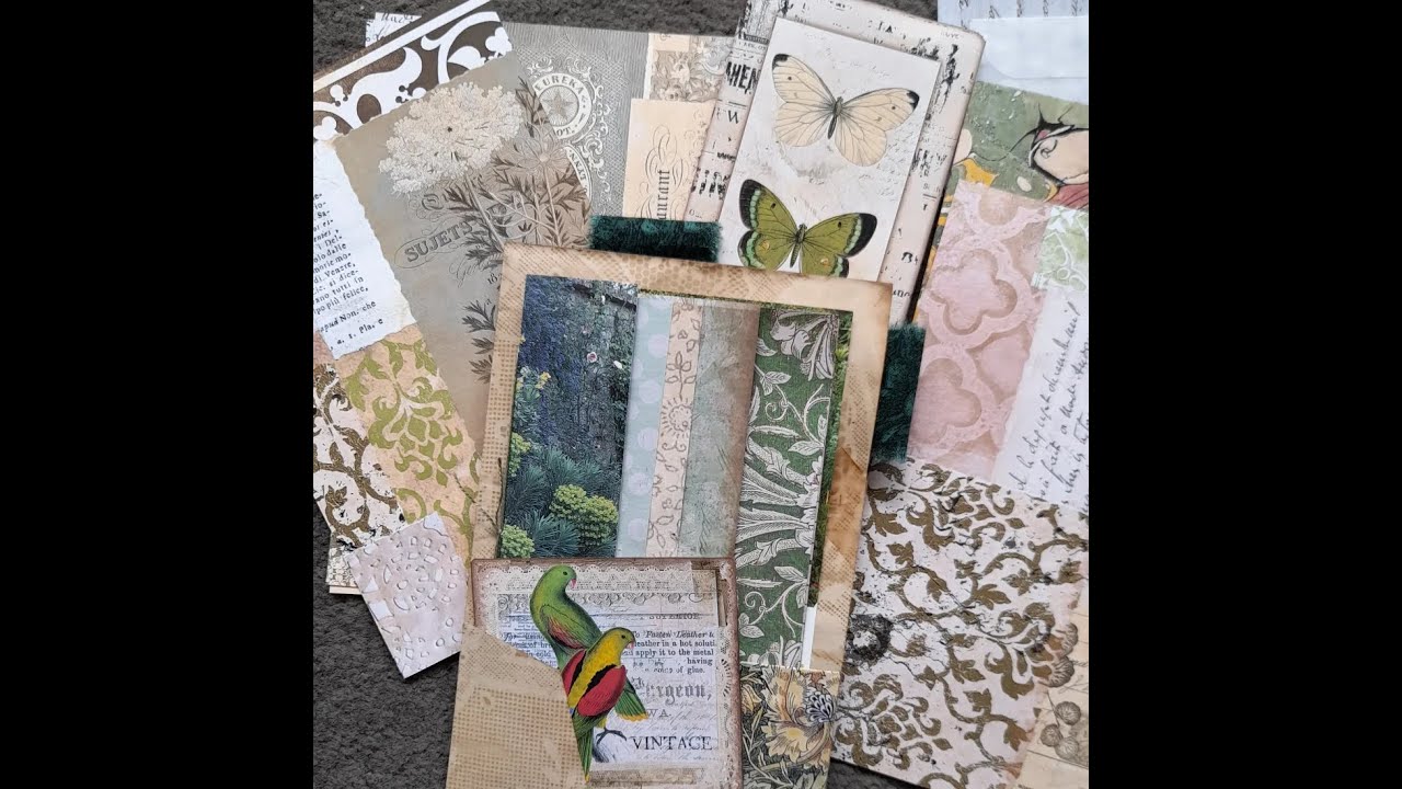 starting a new project, Green tab booklet, craft with me #1