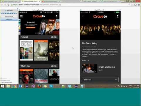 Bell CraveTV Parallel Execution Perfecto Mobile