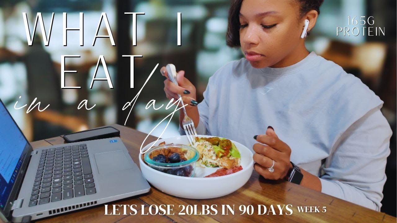 Week 5: Lets lose 20lbs in 90 days|| 8lbs down|| What I eat in a day|| my macros + glute workout