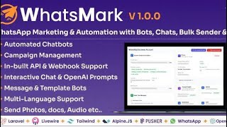 WhatsMark- Whatsapp marketing and automation platform with Bots,chat,Bulk Sender & AI screenshot 1