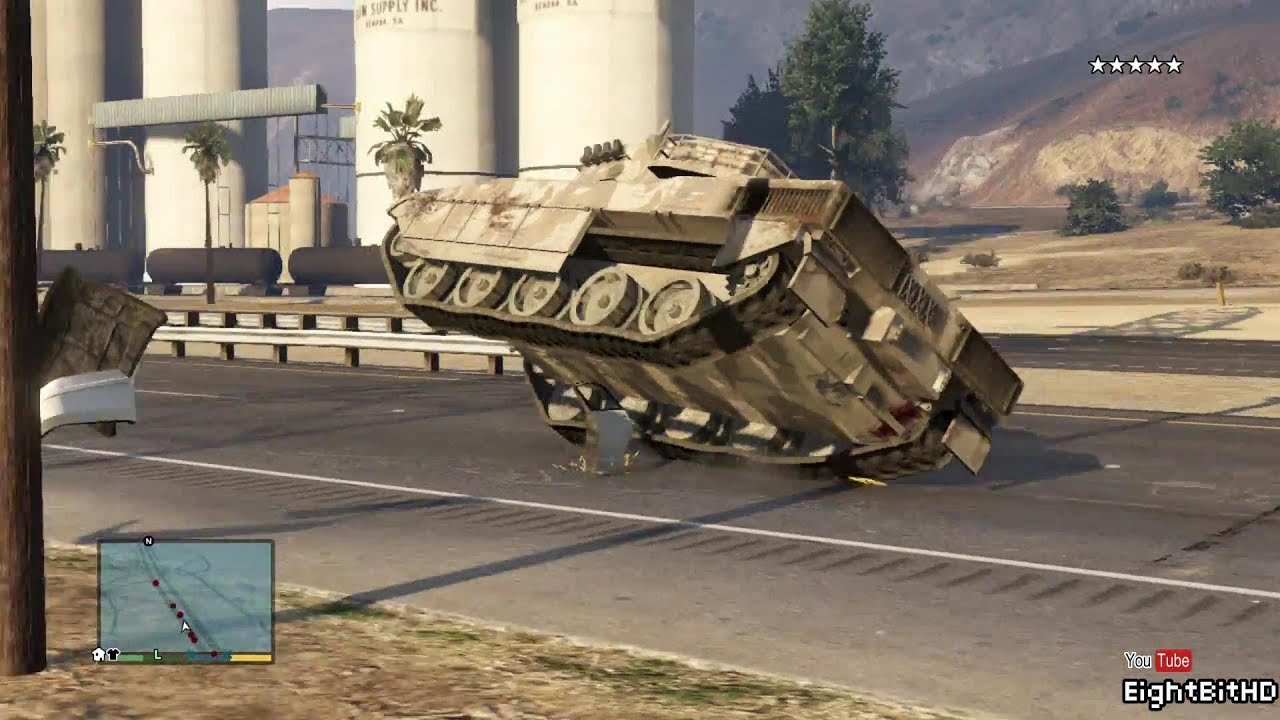 GTA 5 100 TonsTank Rampage #4 HD Grand Theft Auto 5