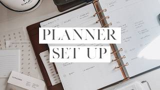 Louis Vuitton GM Agenda Planner Set Up | Cloth & Paper + 8LOTUS