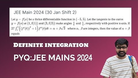 Let y=f(x) be a thrice differentiable function in (-5,5). Let the tangents to the curve y=f(x) at