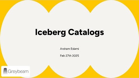 Iceberg Catalogs
