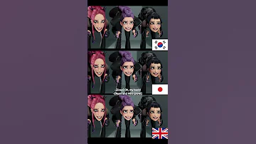 케이팝데몬헌터스 한국어 Vs 일본어 Vs 영어 케이팝데몬헌터스 Shorts 