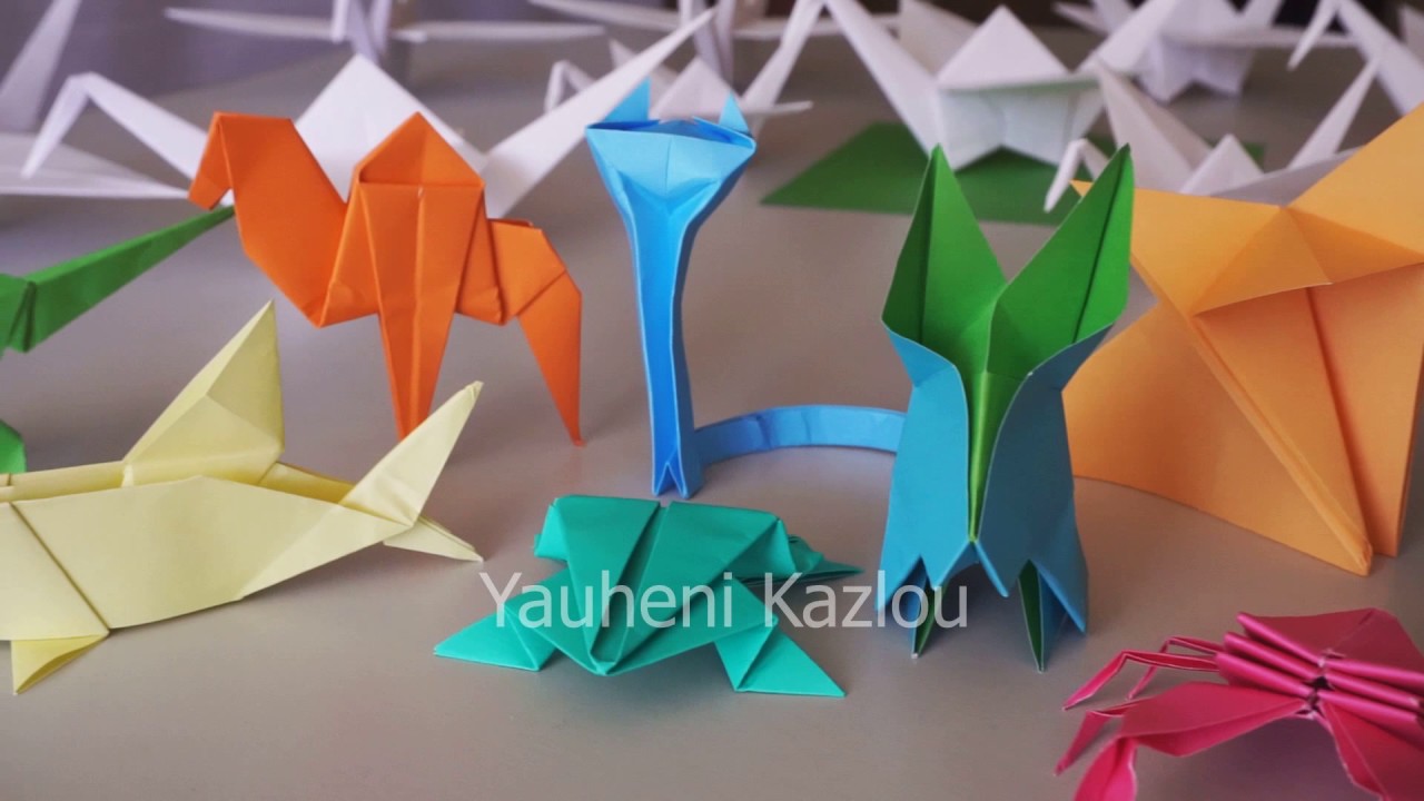 Origami Animals Stock Footage YouTube