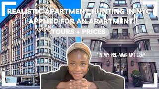 REALISTIC APARTMENT HUNTING IN NYC | In my Prewar building era | I applied for an apt (UNDER $2000)