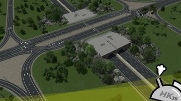 Cities: Skylines - Contraflow Left Turn Interchange