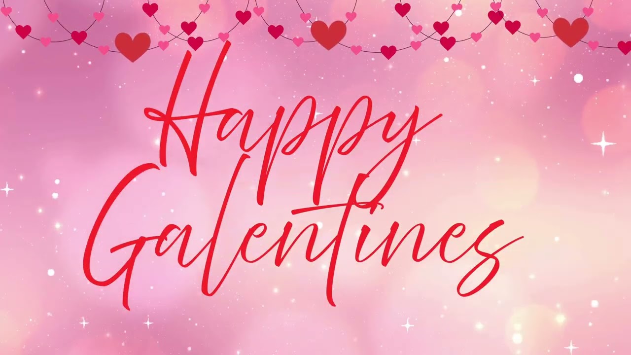 Happy Galentine’s Day Aesthetic Background