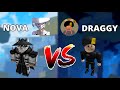 I fought draggy to see who the best pvp youtuber is  roblox blox fruits pvp