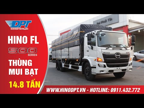 Video Review xe tải Hino FL thùng mui bạt tải trọng 14.8 tấn - youtube