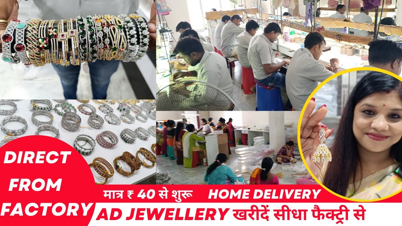 AD Jewellery Direct From Factory | AD jewellery manufacturer | AD Jewellery Wholesale Market Kolkata