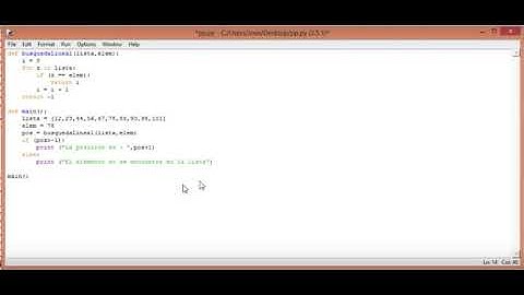 Busqueda lineal python