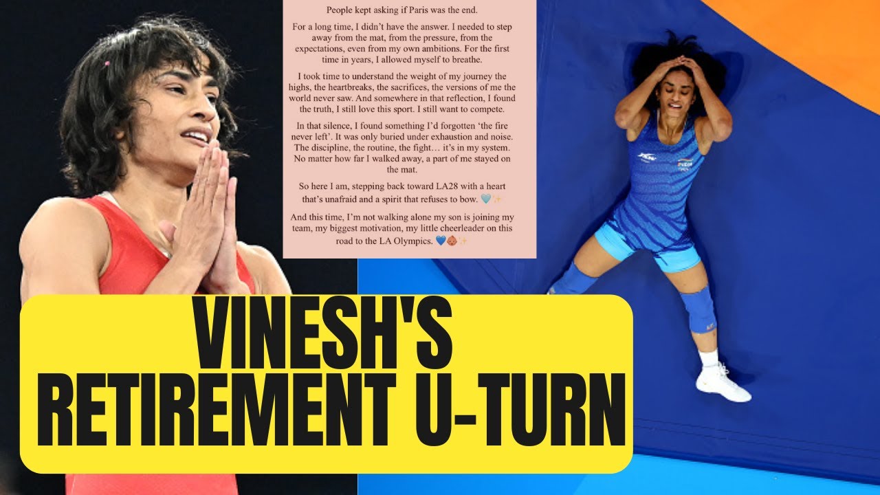 BREAKING: Vinesh Phogat comes out of retirement, eyes glory in 2028 Los Angeles Olympics