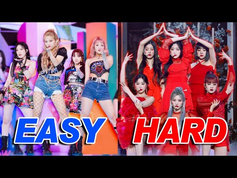 EASY to HARDEST (G)I-DLE DANCES! - 2021