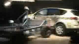 Crash Test of 2007 Subaru B9 Tribeca 4-DR. w/SAB Crash Test 2007 Subaru B9 Tribeca Side Iihs